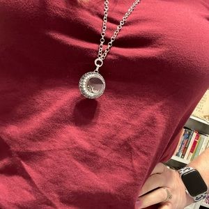 Origami Owl crescent moon locket